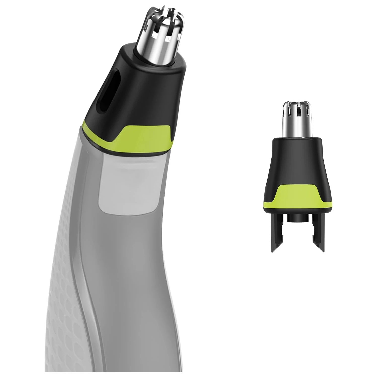 Cabezal de repuesto para recortador de pelo de nariz Philips OneBlade QP2520/QP2630 - Doble hoja 360 °   Rotación, acero inoxidable de fácil limpieza