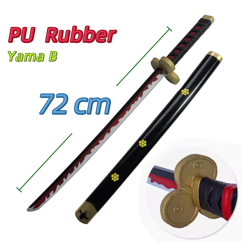 72 см аниме косплей Ророноа Зоро Катана меч PU Sandai Kitetsu меч ролевые игры Юки самурай реквизит игрушка для вечеринки меч