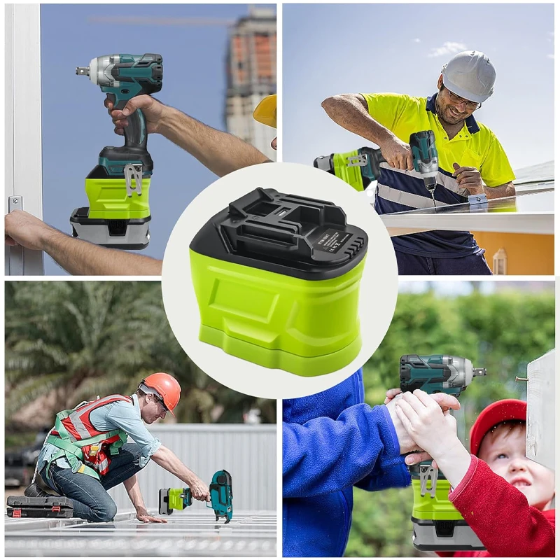 Battery Adapter Converter for Ryobi 18V Li-ion Battery To for Makita/Dewalt/Milwaukee 18V Cordless Power Tool Drill Use
