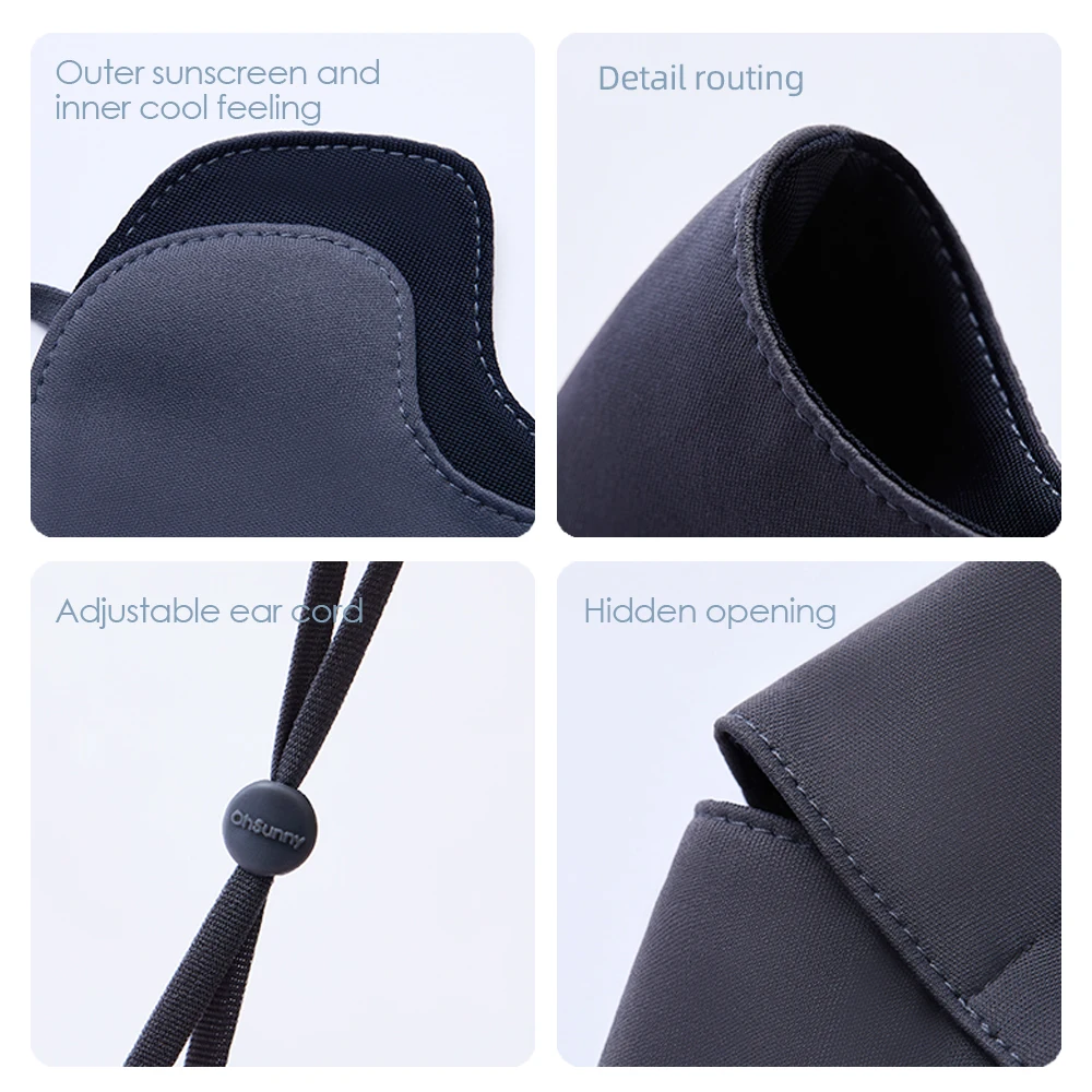 OhSunny ผู้หญิงป้องกันแดดหน้ากากปิดหน้าใหม่ UPF 50 + ล้างทำความสะอาดได้ Quick แห้ง Canthus สำหรับขี่จักรยานกลางแจ้ง