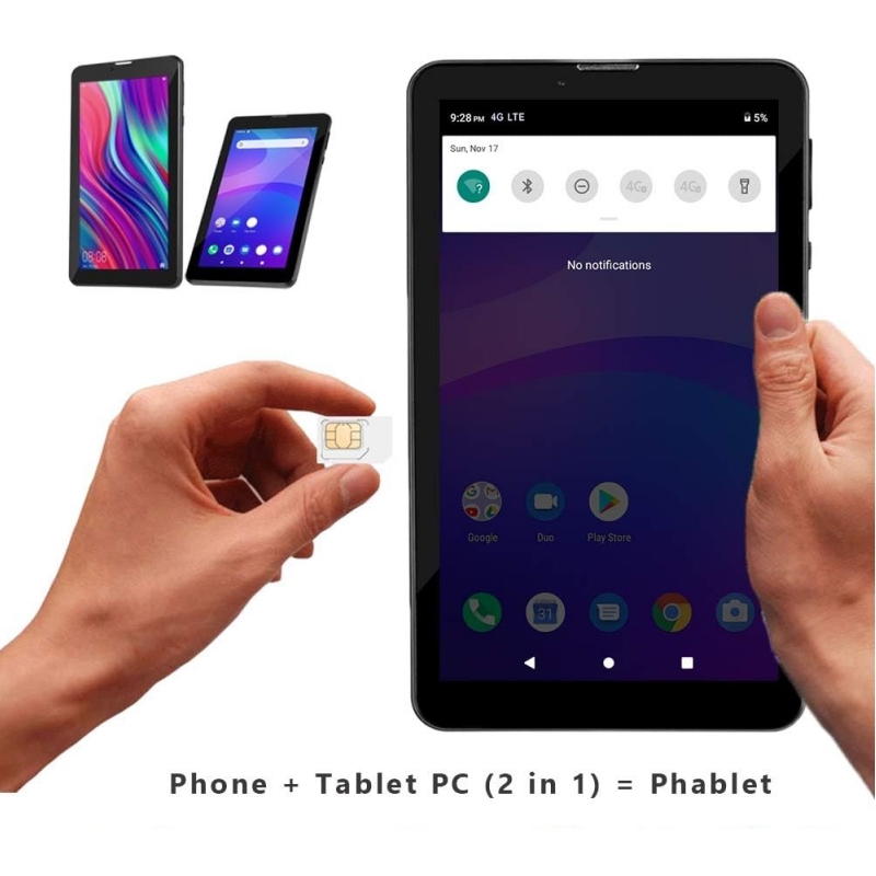 Hot Sales 7" Android 11 Tablet PC 1GB RAM 16GB ROM SC7731 Quad Core CPU 3G Phone Tablet for Kids 2* SIM Card WIFI Dual Camera