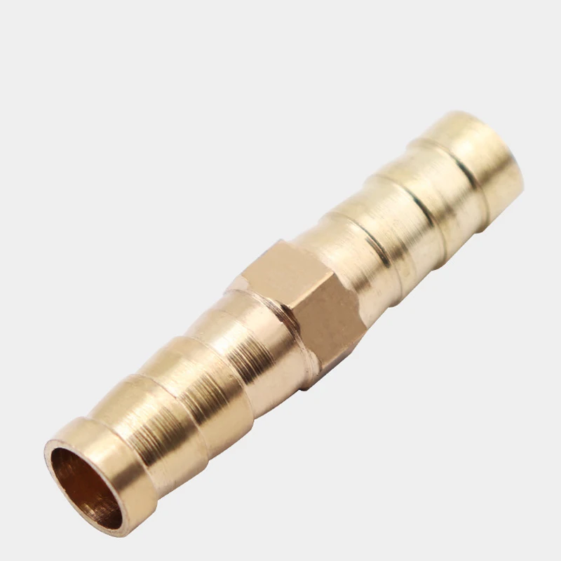 10pcs ทองเหลืองคู่เจดีย์ Joint สําหรับ 6/8/10/12 มม.ท่อทองแดงเจดีย์น้ําอุปกรณ์ท่อ Quick Connector สวนชลประทานอะแดปเตอร์