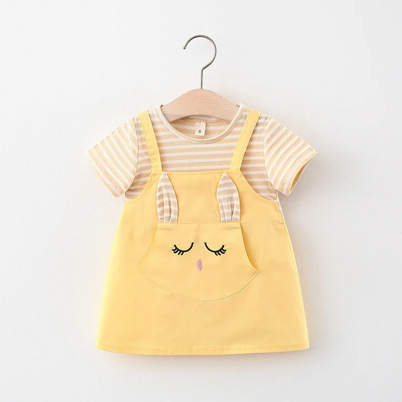 0〜3歳の女の子のための半袖のプリンセスサマードレス