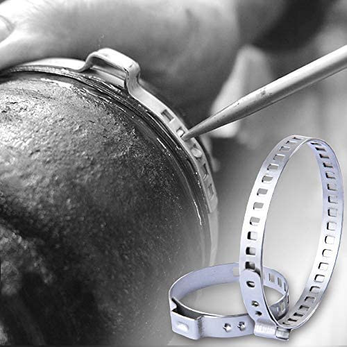 24pcs braçadeira de inicialização CV para carro ajustável em aço inoxidável ​ Kit de braçadeira de inicialização conjunta CV do eixo Clipe de junta do eixo de acionamento 25-50mm 50-120mm