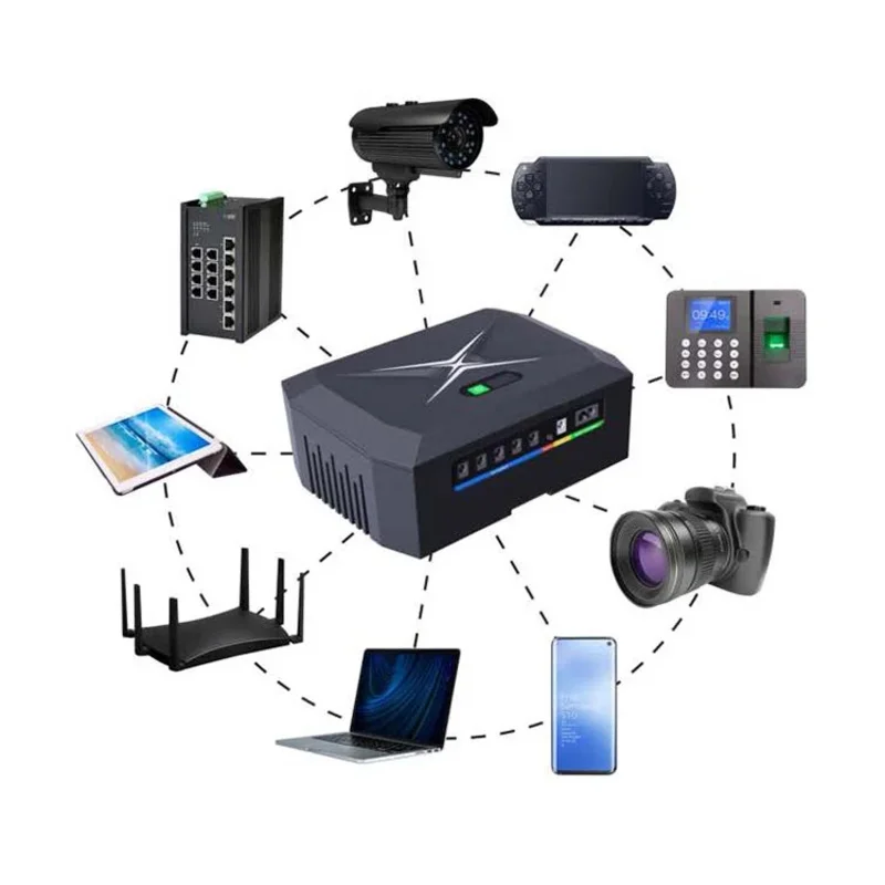 Mini UPS for wifi routher with 5V 12V 15V 24V 48V optional 60W 100W 120W 48000mah  Uninterruptible power supply