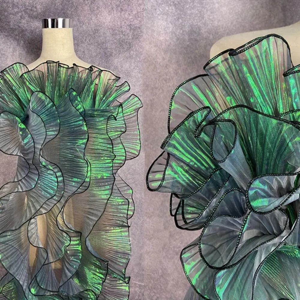 1 Ярд Плиссированная Кружевная Лента Для Платья, Работа Ручной Работы, Ширина 12 См, Одежда, Аксессуары «сделай Сам»