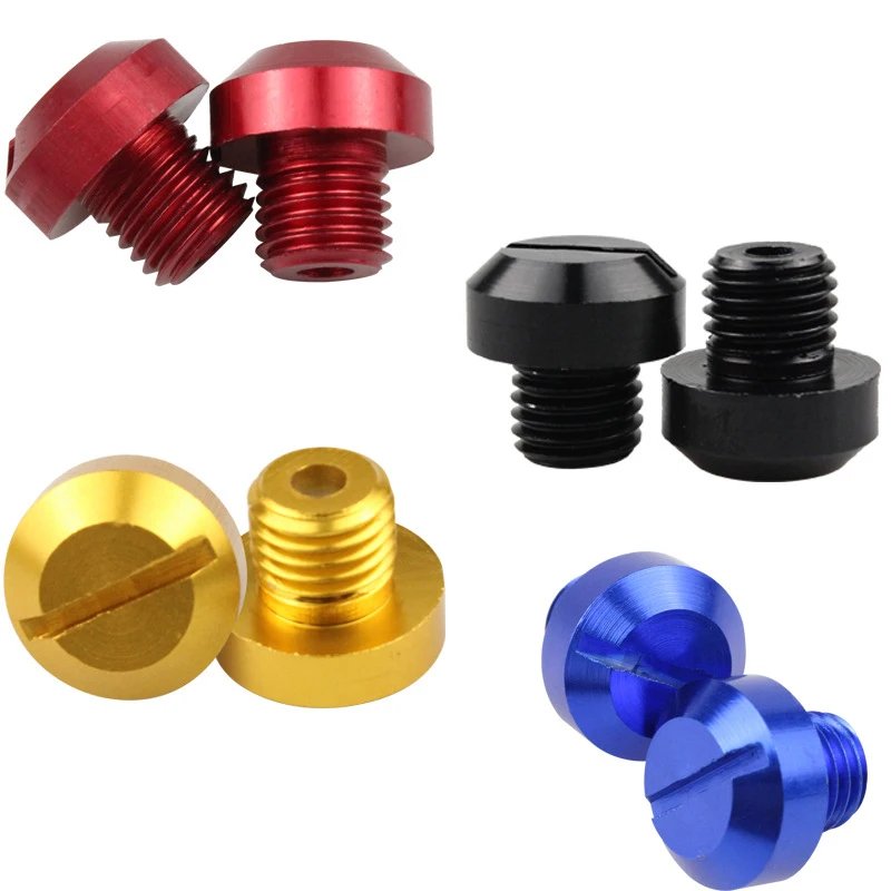2 ชิ้น M10 Anti - Rust รถจักรยานยนต์ CNC อลูมิเนียมด้านหลังดูกระจกปลั๊กสกรูกระจกมองหลังผู้ถืออุปกรณ์เสริมรถจักรยานยนต์