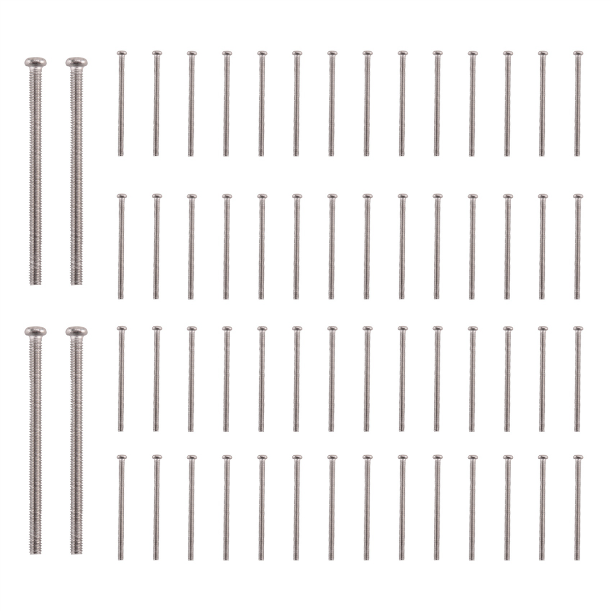 ABFA M2.5 x 40mm 304 Parafusos de cabeça redonda Phillips de aço inoxidável 60 unidades