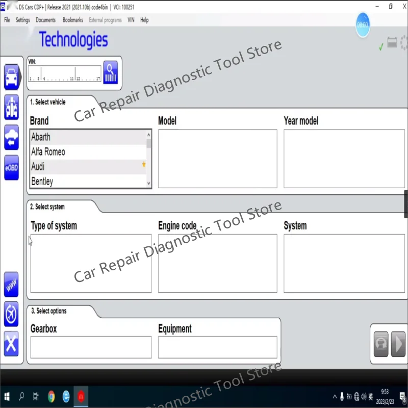 2024 Auto+2021.11+COM + Delphis 2021.10b con keygen + W0W 5.0012 Software DS 150 OBD2 Herramienta de diagnóstico Compatible con Bluetooth