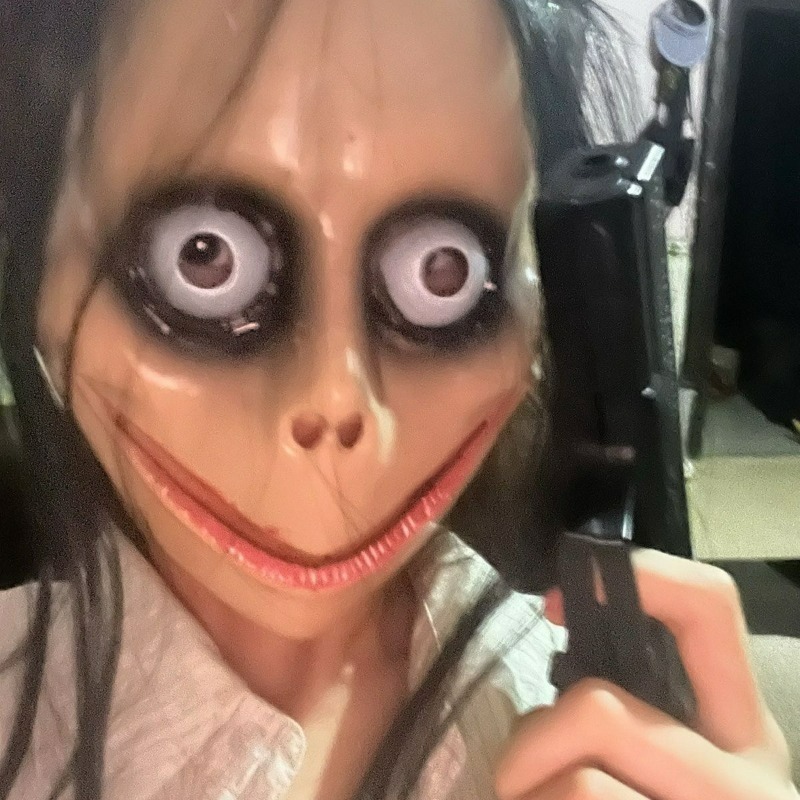 Маска клоуна ужасов на Хэллоуин, маска для лица от дома с привидениями, розыгрыш, вечеринка, косплей, легкий подходит для взрослых, реалистичный реквизит ужаса