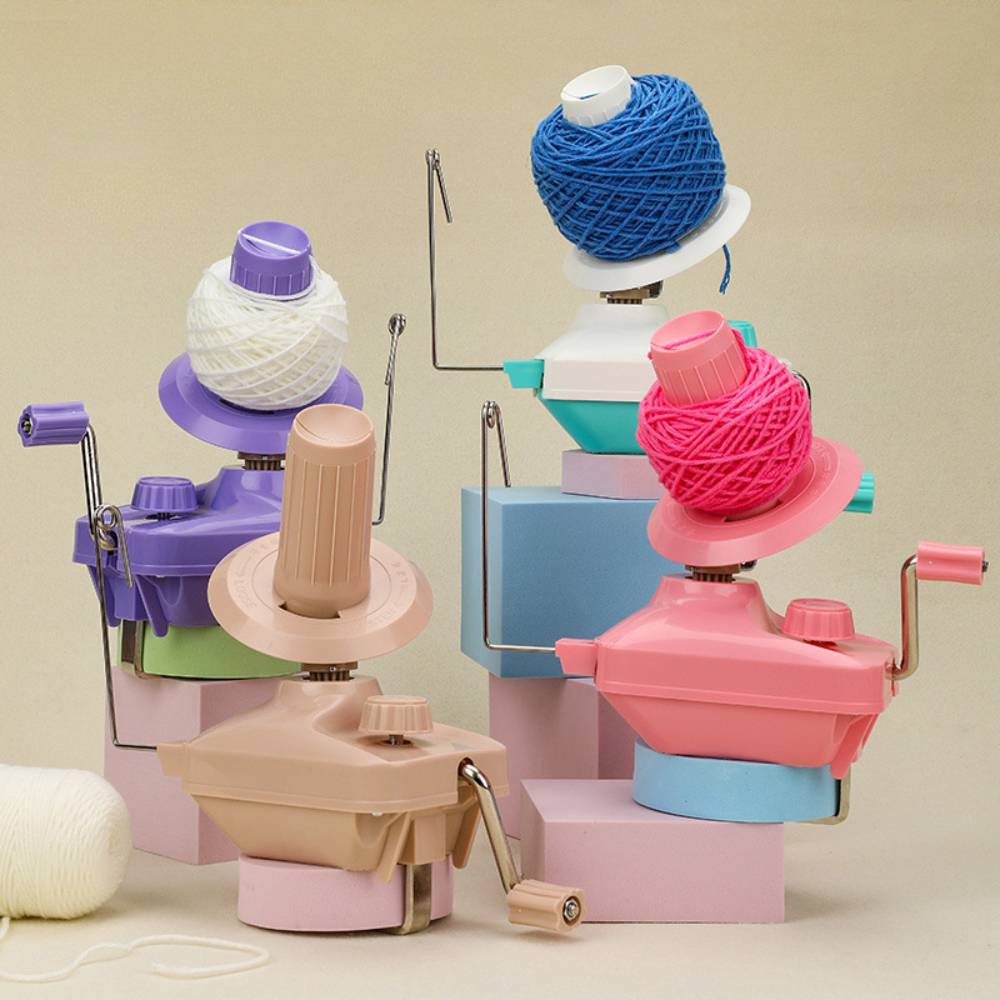 Handbetriebener Garnwickler aus Faserwolle, manuelle Handwicklermaschine, Schnurball, tragbar, für DIY-Nähherstellungszubehör