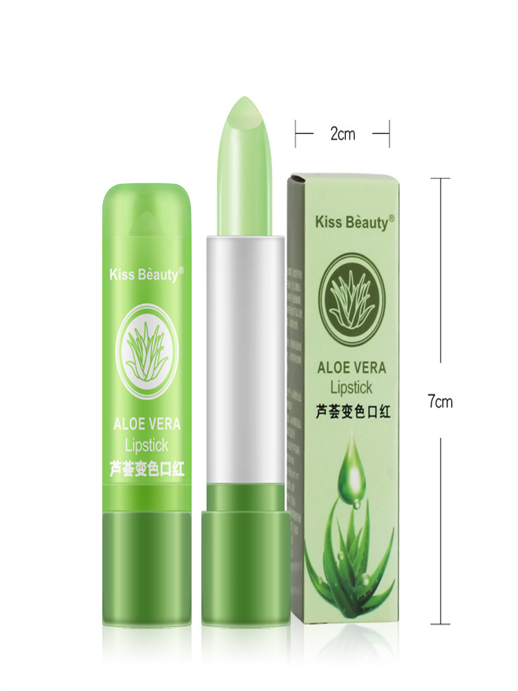 12PCS 모이스춰 라이징 알로에 컬러 변경 립스틱 장기 모이스춰 라이징 및 모이스춰 라이징 립스틱 립 컬러 립 케어