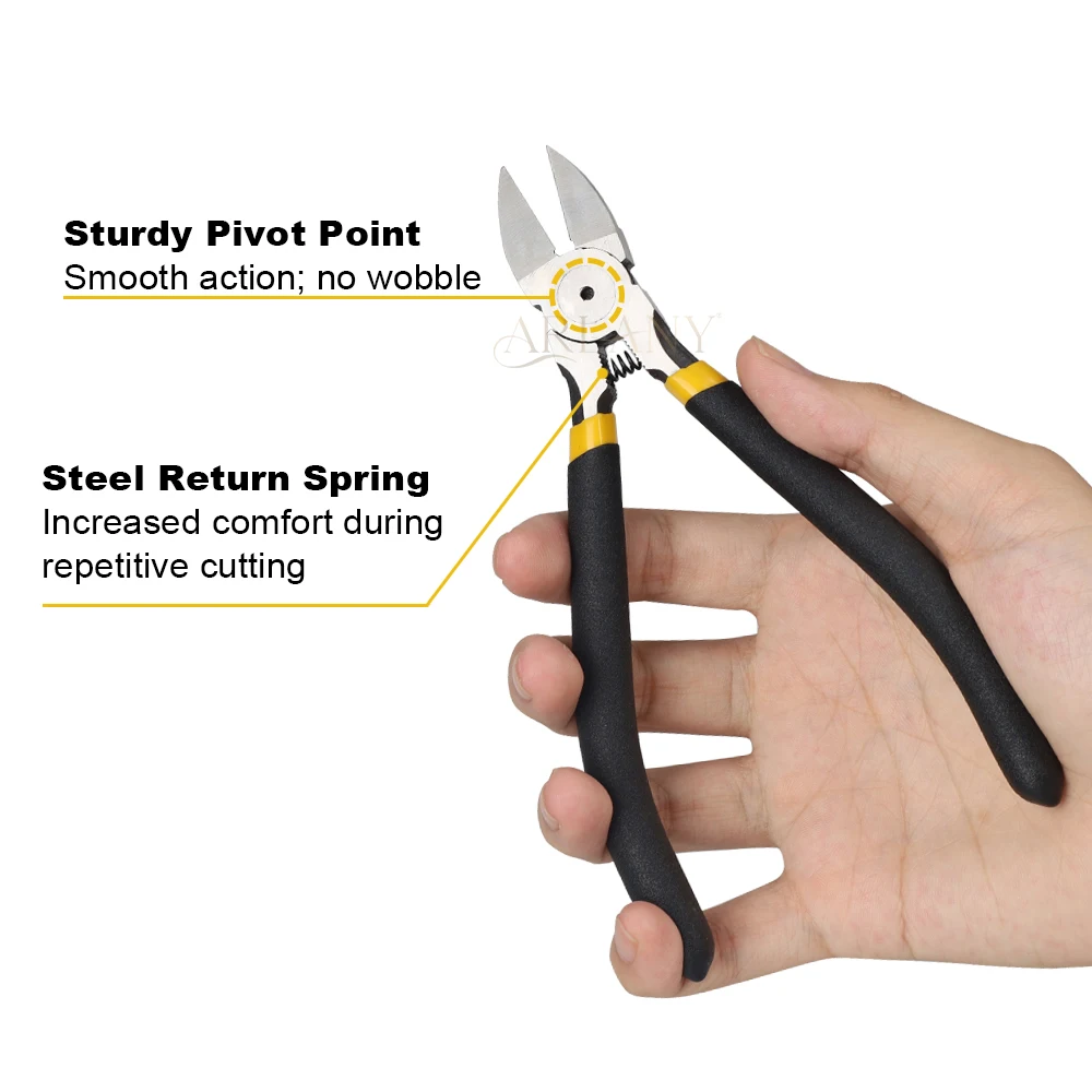 Alicates para extensiones de cabello, cortador de unión de queratina con podadora manual recta de acero inoxidable, cuchillas de corte