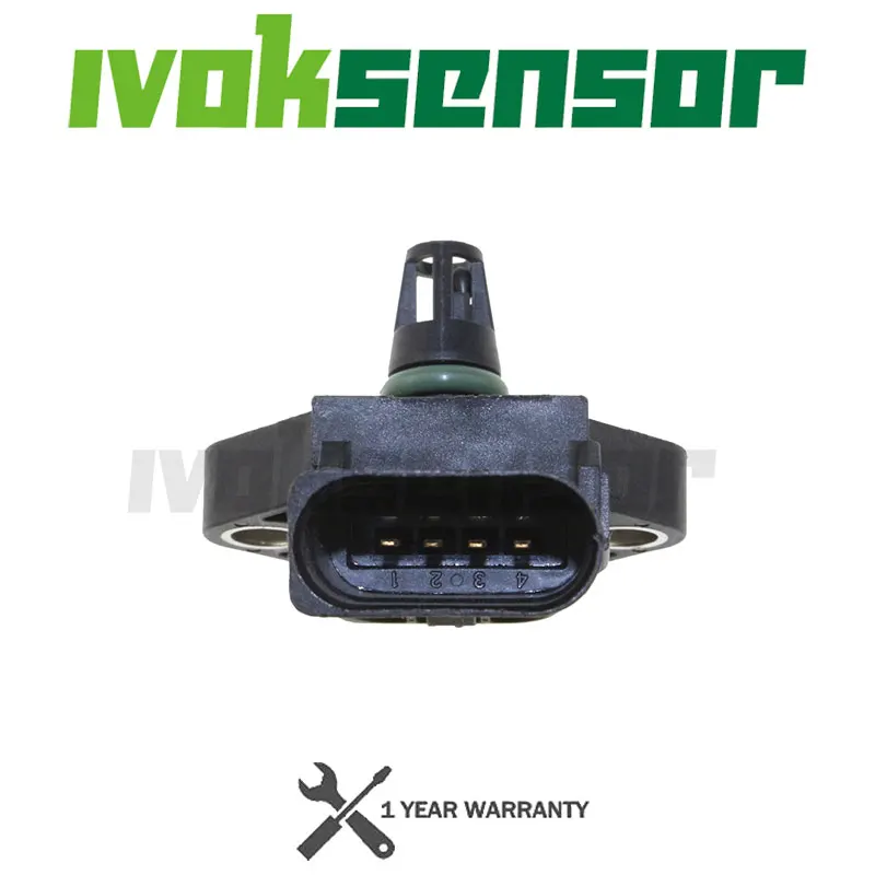 4 BAR Ansaugkrümmer-Boost-Druck-MAP-Sensor Drucksensor für VW Audi SEAT SKODA 1.4 2.0 TDI 03K 906051 0281006059 0281006060