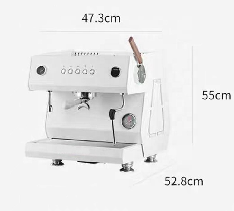 St inteligente de alta qualidade cor branca semiautomática comercial máquina café expresso para café