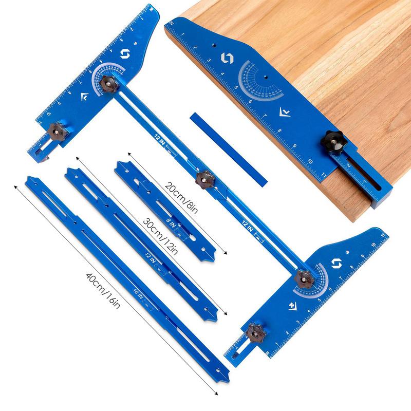 Stair Tread Template Tool Adjustable Gauges Accurate Gauges Jig Multifunctional Staircase Step Treads Shelf For Experienced