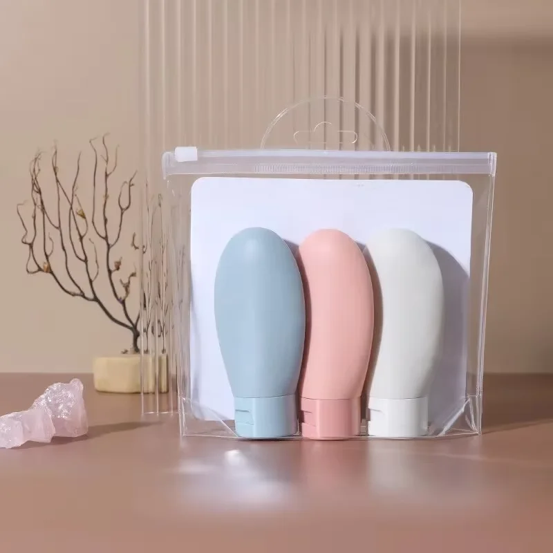 3PCS 여행 디스펜서 병 샴푸 샤워 젤 프레스 유형 대용량 화장품 로션 핸드 비누 디스펜서 병