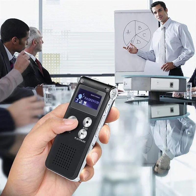 Equipo de caza de fantasmas paranormal Grabadora digital EVP activada por voz USB US 8GB (negro)