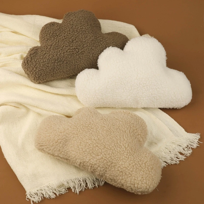 การถ่ายภาพ Props Cloud Props ตุ๊กตาหมอนวางเบาะทารกแรกเกิด Crib Decors