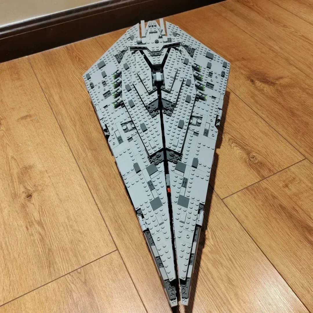 ใหม่ Destroyer Space ใช้งานร่วมกับ Starship Fighter ยานอวกาศชุด Building Blocks DIY ของเล่นเด็กของขวัญวันเกิด 1457 ชิ้น