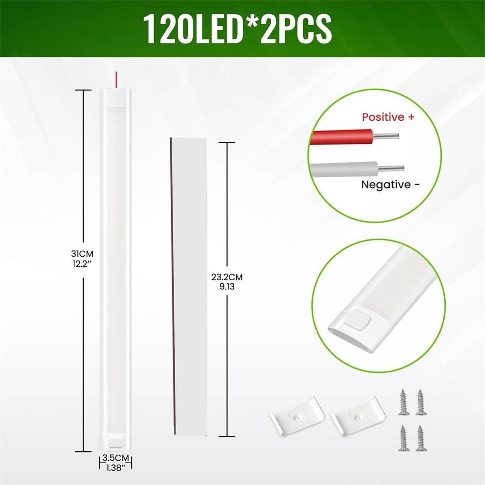 2PCS 120 LED RV Stamm Licht 12v/24v Caravan Decke LED Anhänger Wohnmobil Van Lkw lkw Camper Boot Licht Innen Beleuchtung