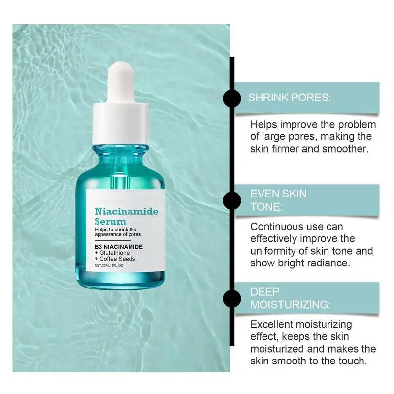 B3 Niacinamide Serum Tightening Pore Minimizing Face Brightening Essence Rejuvenation Essence Dark Spots Correcting Essence