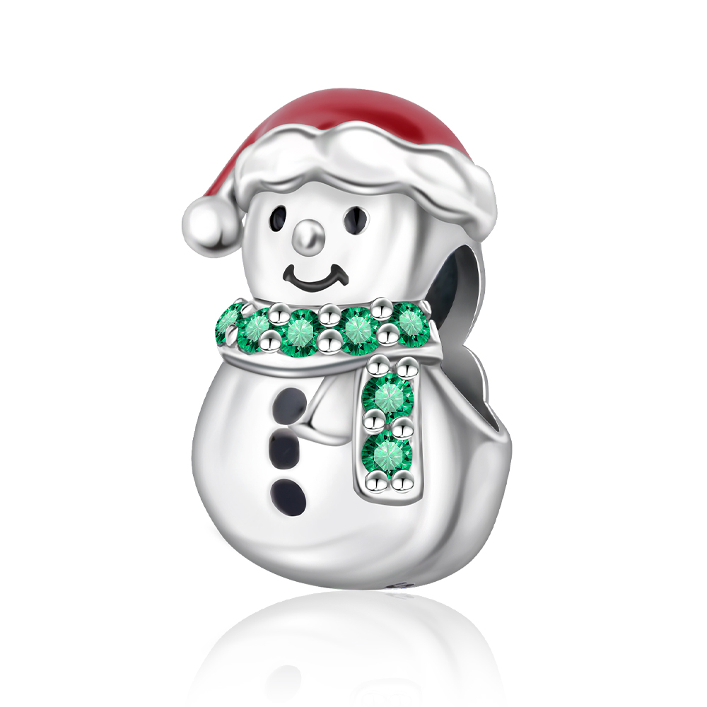 ประกาย 925 เงินสเตอร์ลิงคริสต์มาส Carousel & Santa Claus Charm Fit สร้อยข้อมือเดิมผู้หญิงเครื่องประดับคริสต์มาส...