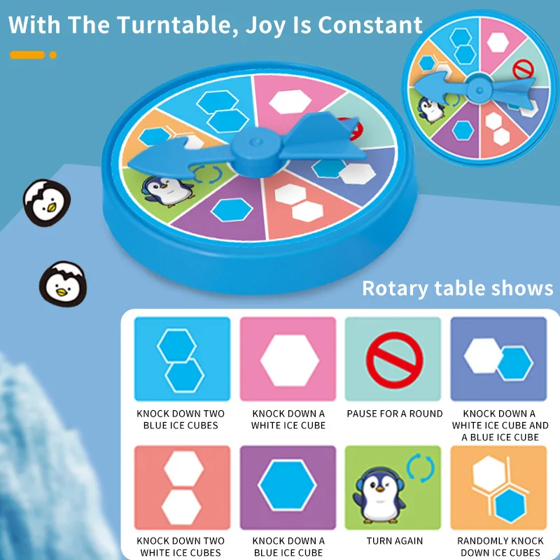 Mini Ice Breaking Penguin กบกับดักเกมเด็ก Interactive Party Board เกมเด็กเดสก์ท็อปของเล่นของขวัญวันเกิดสําหรับเด็ก
