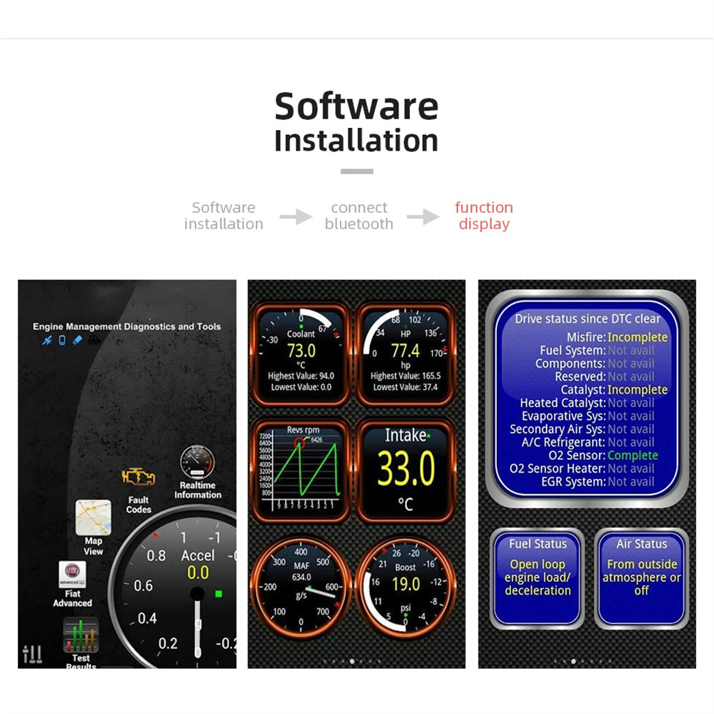 ELM327 Mini OBD2 Bluetooth 5.1 voor Android/IOS Autoscanner ELM 327 Auto Diagnostic Tools OBDII V2.1 Scan Code Reader Adapter