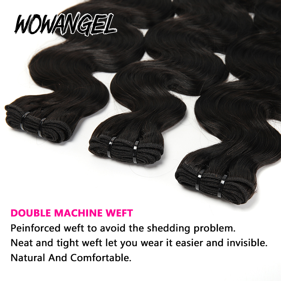 3/4 peças 28 30 Polegada pacotes virgem remy cabelo brasileiro onda do corpo cabelo humano cor natural 100% extensões de peruca de cabelo de seda