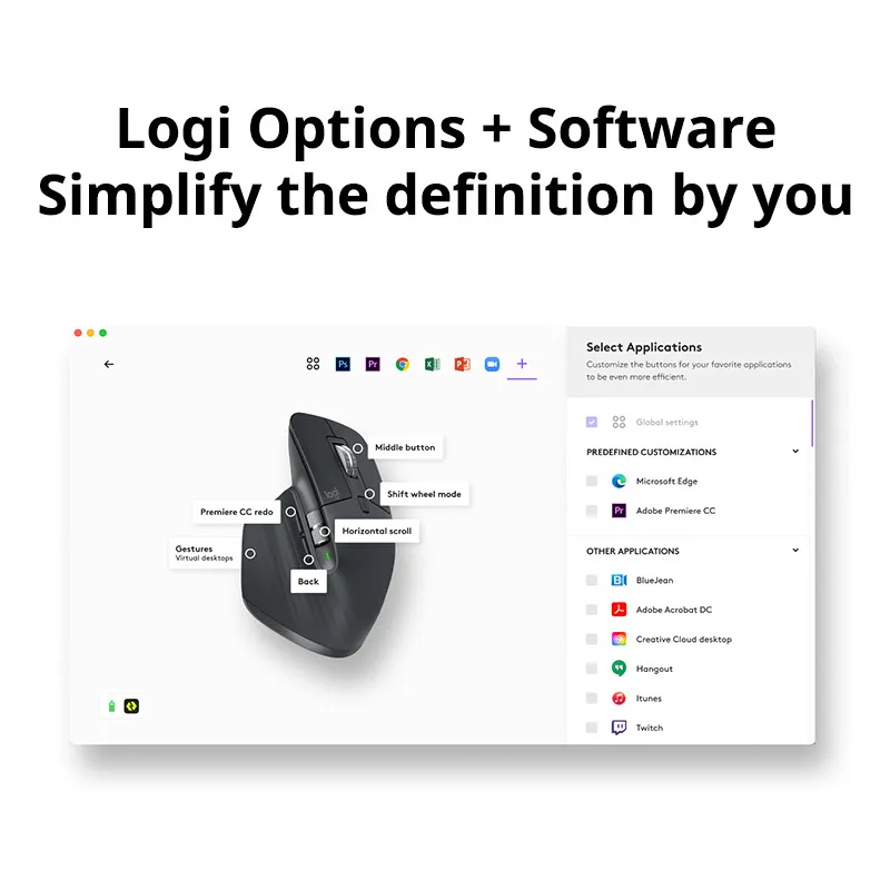LOGITECH-MX Master 3sワイヤレスマウス,Bluetooth,ハイエンドコンピューターアクセサリ