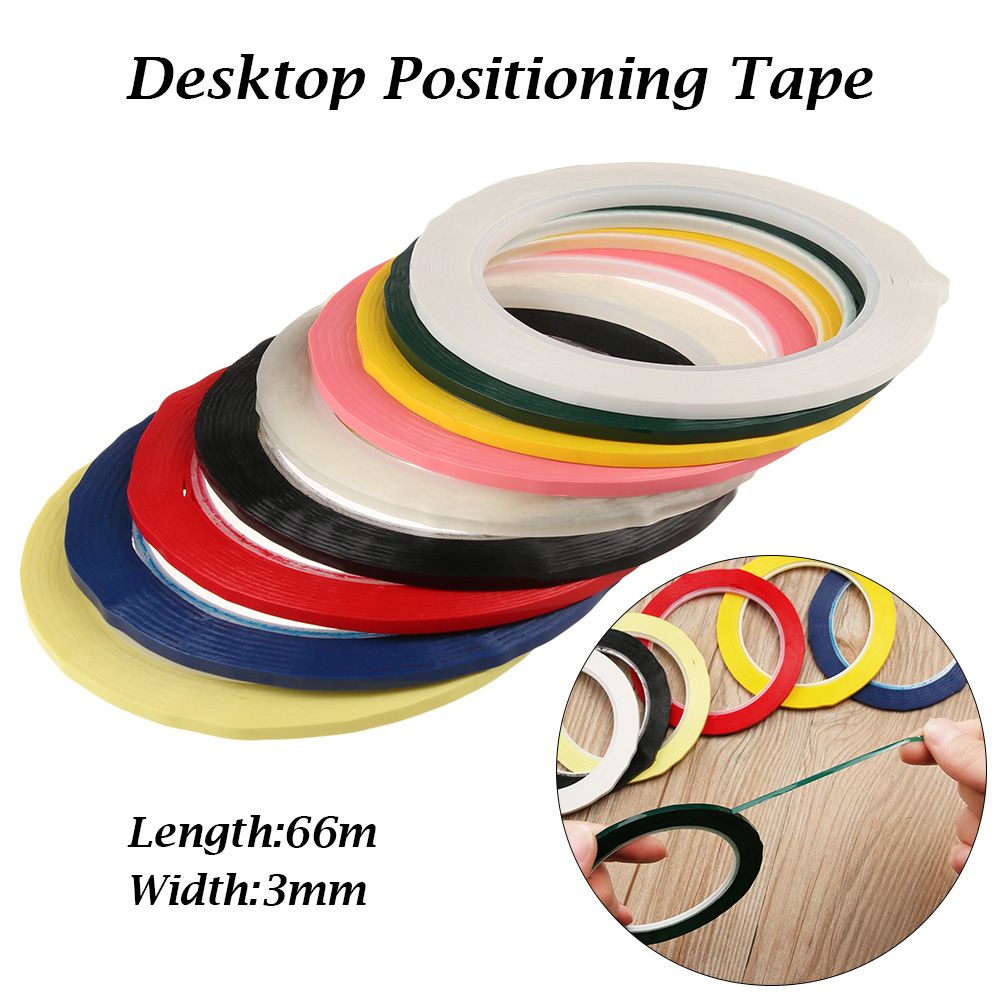 1 Pcs Adhesive Multicolor 5S Office Supplies No Trace Marking Tape Desktop Positioning Tape Drawing Grid Whiteboard Warning Line