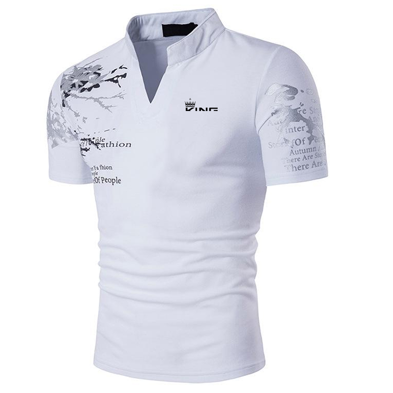 Polo da uomo Camicia da golf Stampe grafiche Scollo a V Outdoor Street Maniche corte Stampa Abbigliamento Sport Moda Streetwear Designer