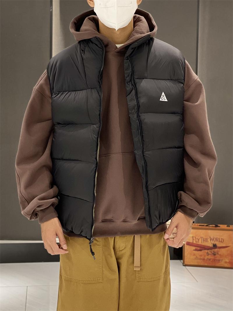 Warm Tech Cotton Vest Sports Function Outerwear Qucon Youth Popular Sle Regular Thickness Japanese Retro Pattern Solid Color