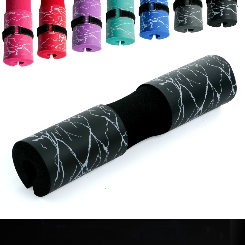 Hombreras con barra para gimnasio, Fitness, gruesas, antideslizantes, levantamiento de pesas, sentadillas, entrenamiento de fuerza, soporte para el cuello, almohadilla de protección