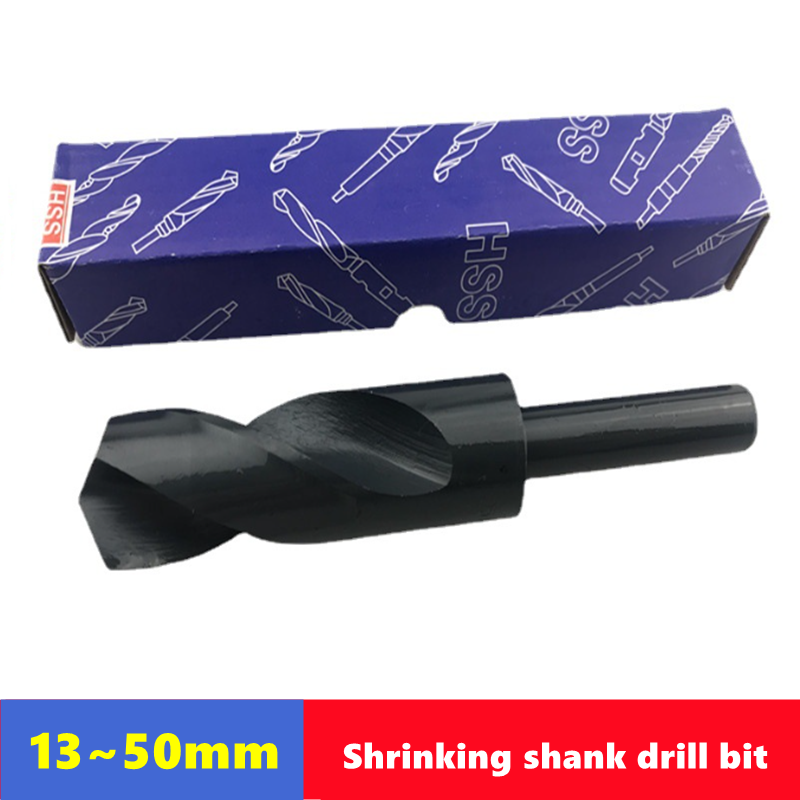 Спиральное сверло из быстрорежущей стали с уменьшенной рукояткой Fried Dough 13–50 мм, диаметр рукоятки 12,7 мм, 19,05 мм (1/2 3/4 дюйма), сверло для развертывания металла