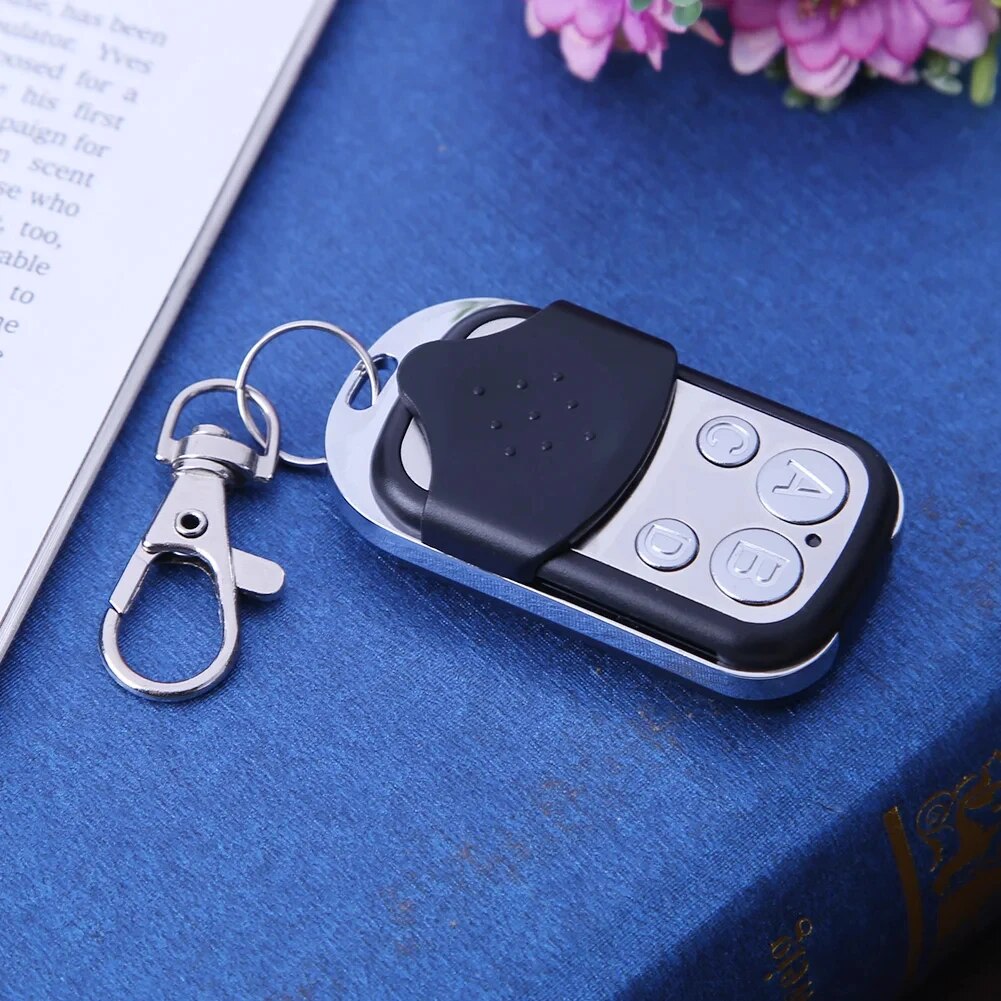 5/10PCS Duplizieren Garage Tür Fernbedienung 433MHZ Elektrische Garage Tür Schlüssel Drahtlose Duplizieren Fernbedienung Metall 4 taste