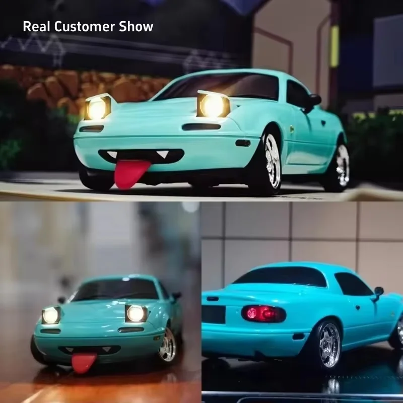 ในสต็อกใหม่ 1:18 น่ารัก Mx-5 Miata Rx7 Rc Drift รถ 2.4g Esp Gyro Flip-Up Light Full Scale รีโมทคอนโทรลของเล่นรถ xmas ของขวัญ