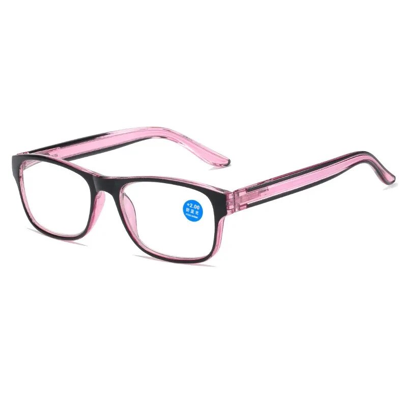 抗ブルーライト老眼鏡ファッション女性男性クリア Sqaure コンピュータ老眼眼鏡春脚フレーム眼鏡
