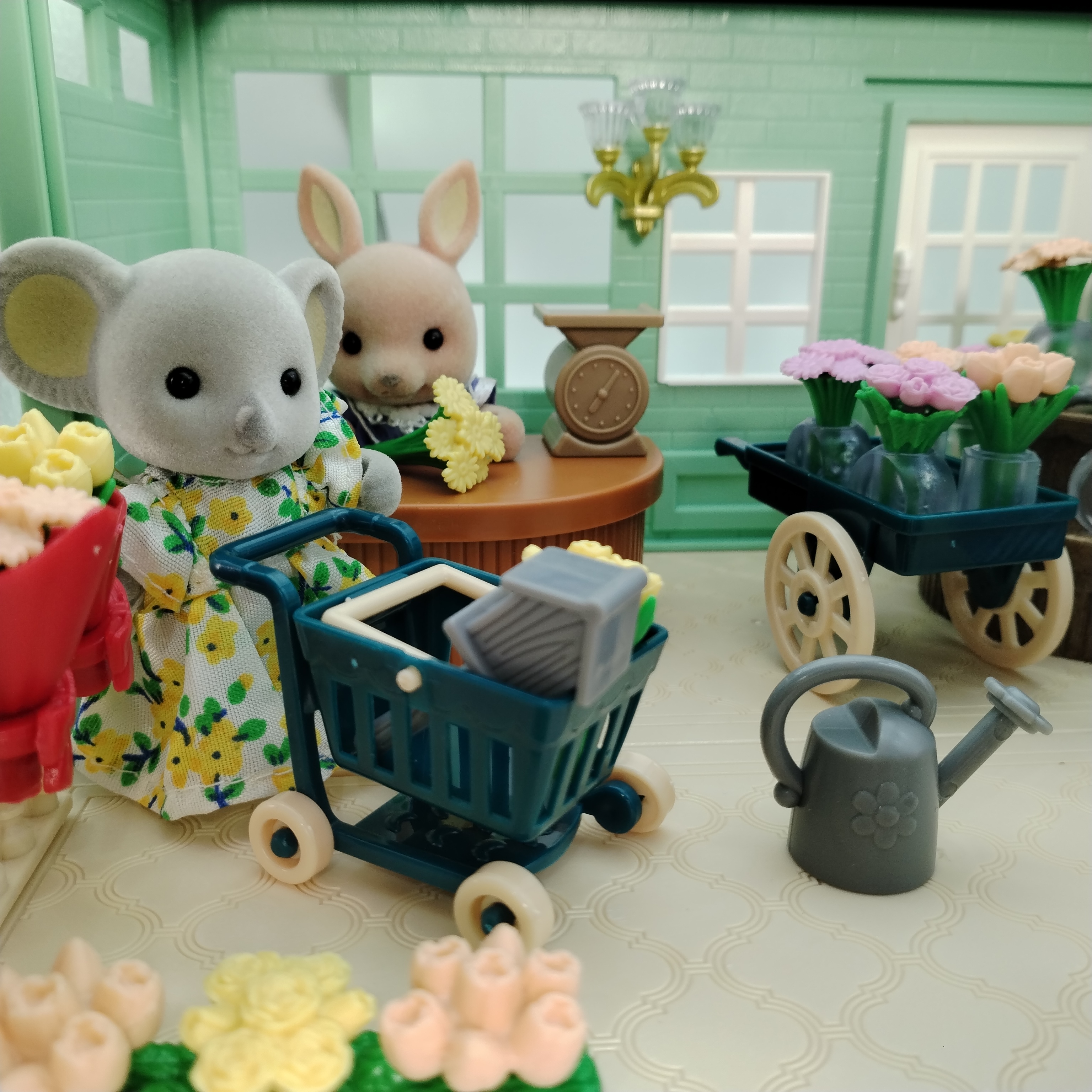 미니어처 itens 어린이 장난감, 인형 집 액세서리, 시뮬레이션 판매 자동차 키트, 어린이 숲 가족 크리스마스 선물