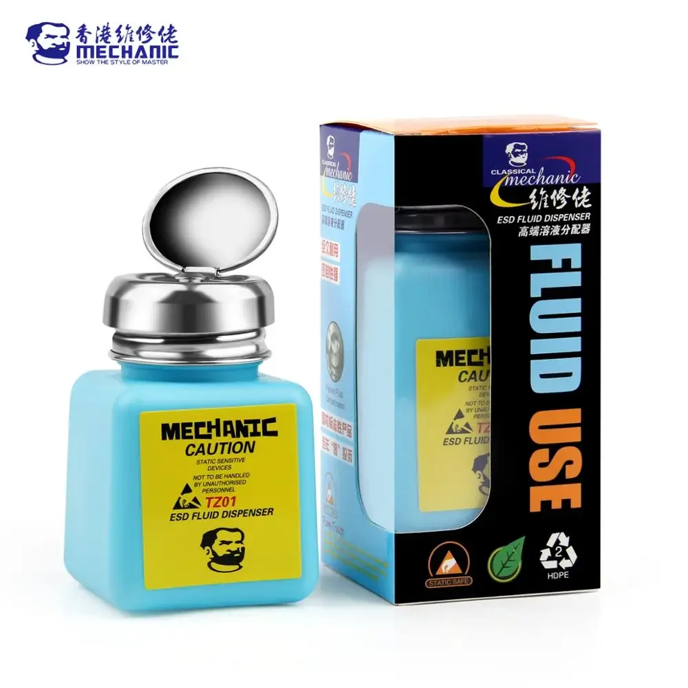 Mechanik TZ01 120ml 180ml butelka alkoholu pompa ciśnieniowa do telefonu komórkowego PCB do naprawy płyty głównej narzędzie do czyszczenia butelka alkoholu