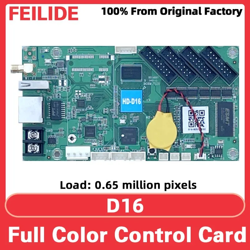 LED Digital Signage HD-D16 Asynchronous Full Color LED Display Control Card USB Wifi Mode Can Used For RGB LED HUB75 Modules