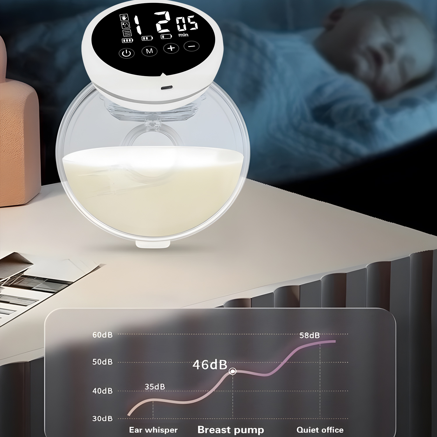 Bomba tira-leite elétrica portátil mãos livres wearable bomba tira-leite conforto coletor extrator de leite materno