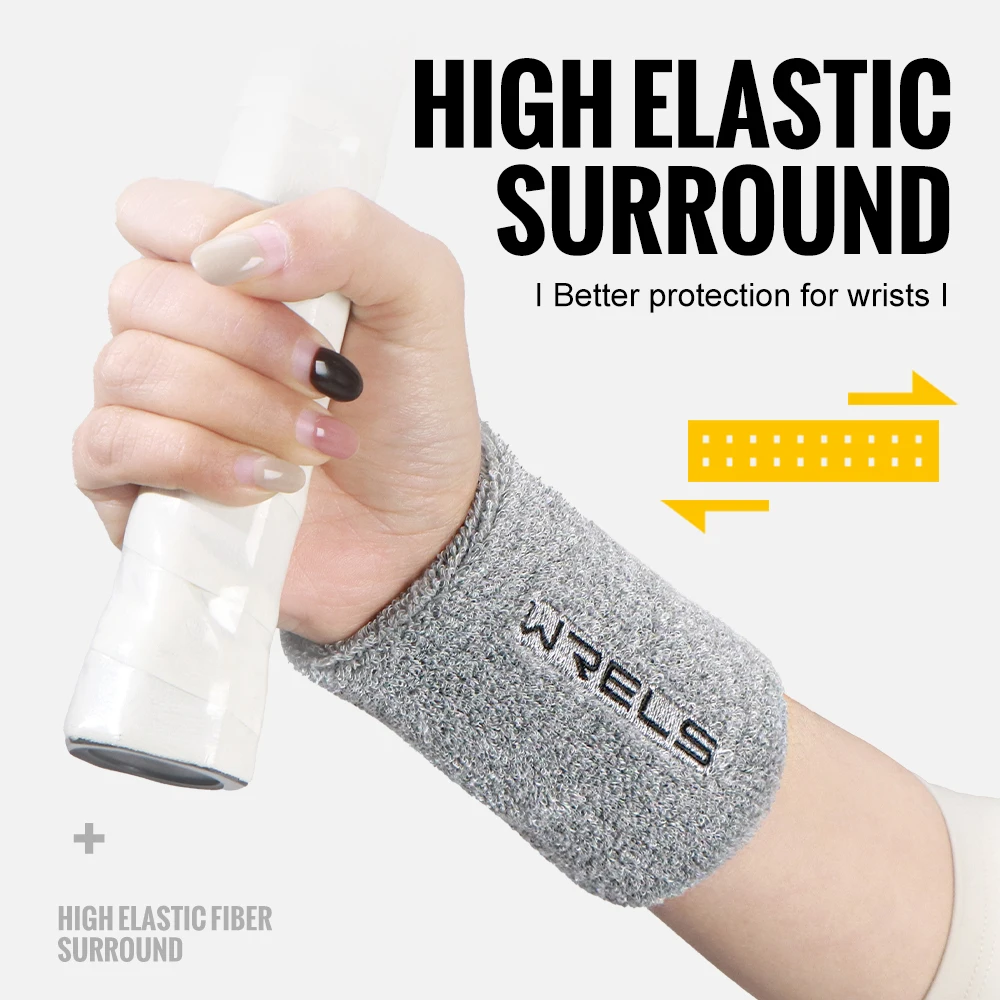Pulseras WRELS, muñequeras elásticas absorbentes para hacer ejercicio, bandas para el sudor de muñeca de secado rápido para Fitness
