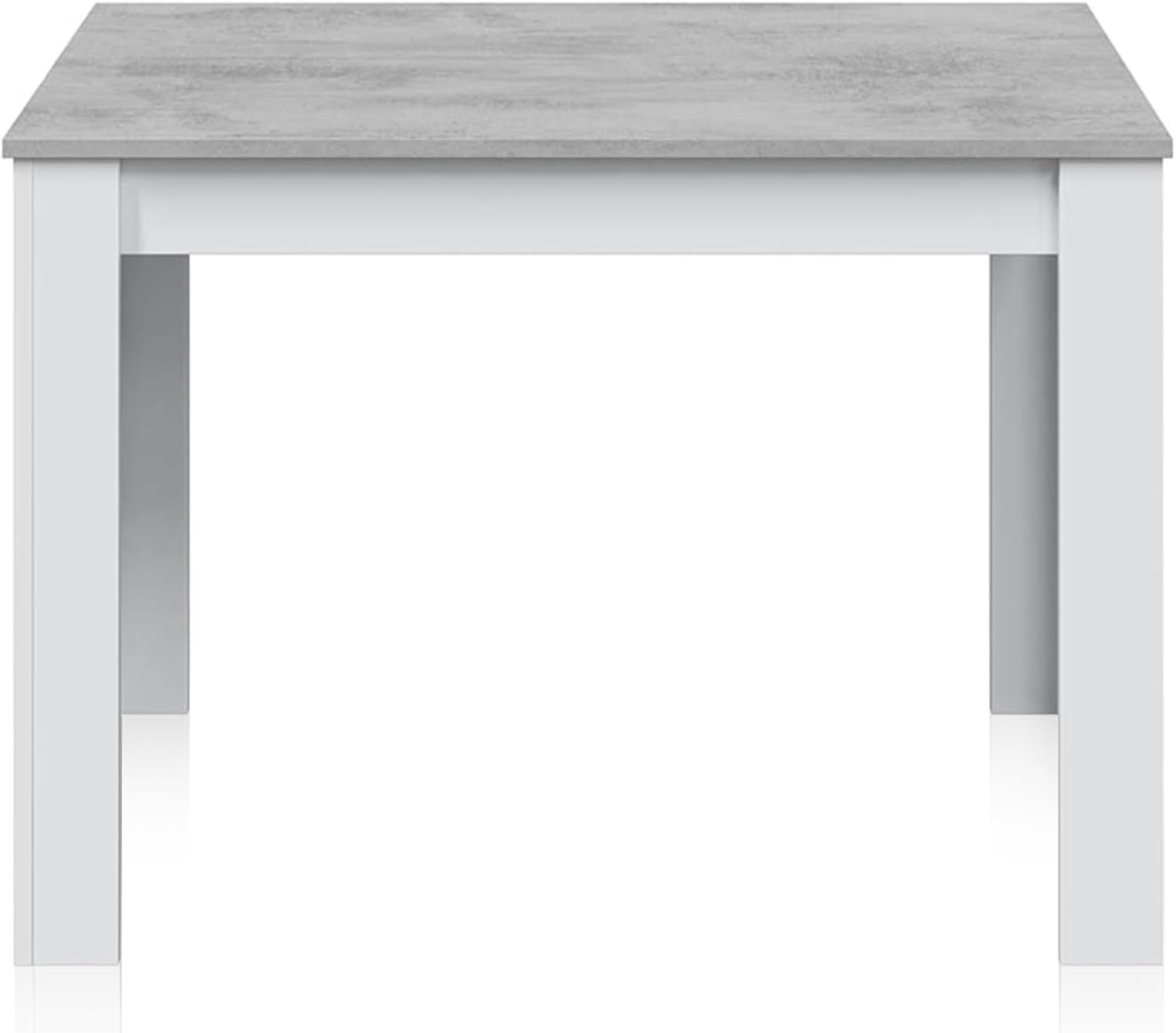 Zeitlich begrenzter Rabatt--Habitdesign Beistelltisch, Esstisch oder Küche, Color White Artik and Cement, Model Cloe