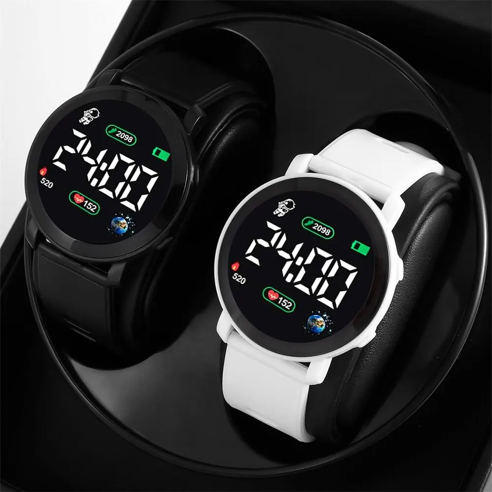 Relógios LED Digital para Homens e Mulheres, Relógio Esportivo, Exército, Militar, Silicone, Relógio Eletrônico, Hodinky