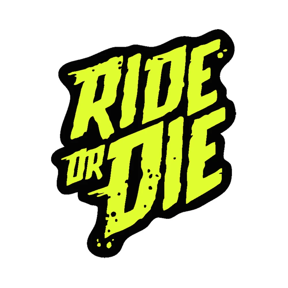 Ride or Die Fahrradrahmen Aufkleber DIY Mountainbike MTB Aufkleber Oberrohr Wasserdichte Vinyl Aufkleber Motorrad Helm Zubehör