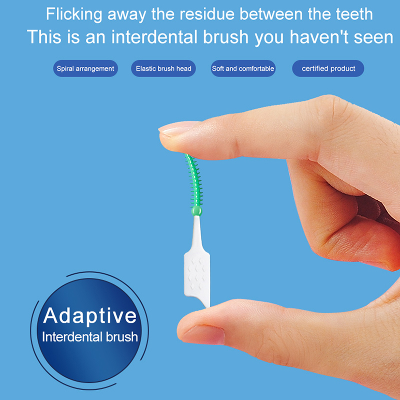 150Pcs 실리콘 치아 스틱 치아 추천 치간 칫솔 치과 청소 브러시 치아 관리 치실 이쑤시개 구강 도구