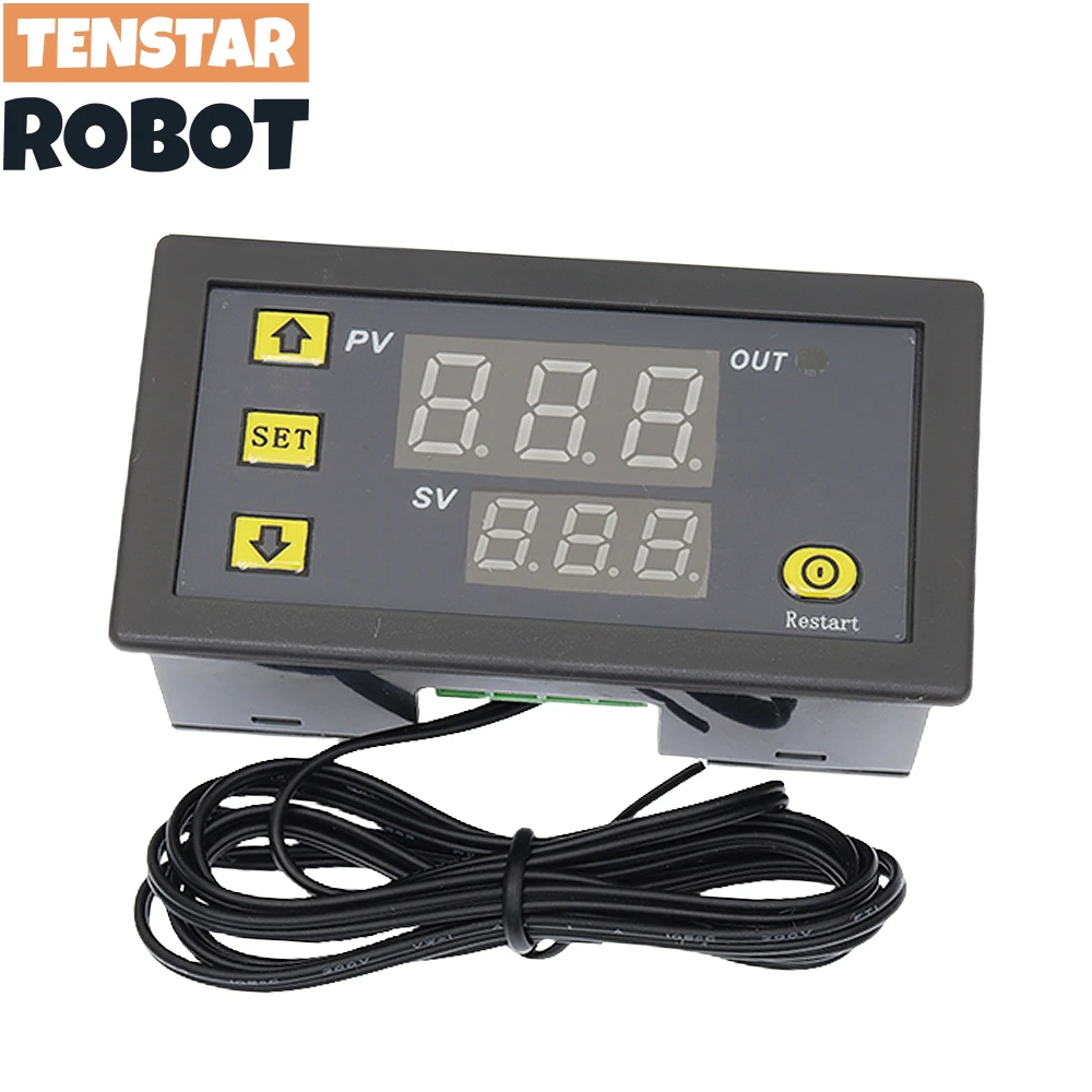 W3230 12V 24V AC110-220V Sondelijn 20A Digitale Temperatuurregeling LED Display Thermostaat Met Warmte/koeling Controle Instrument