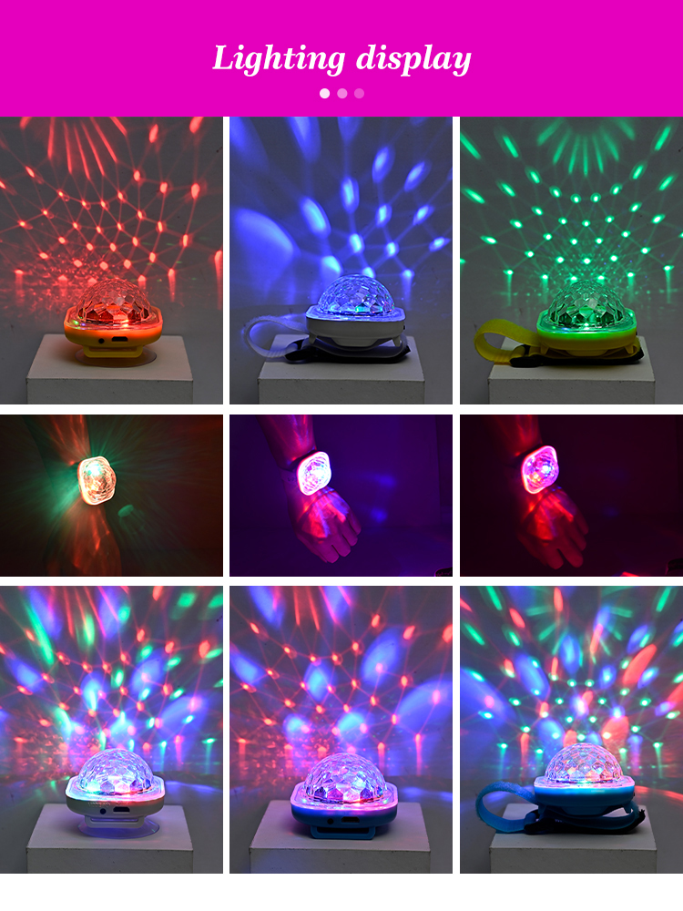 Nachtlampje lámpara de ambiente portátil para escenario, luz de discoteca LED de colores con control de sonido, para discotecas, karaokés, fiestas en casa y bares